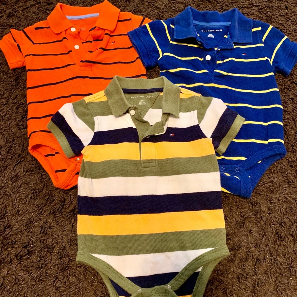 3 pieces Baby Bodysuits Tommy Hilfiger